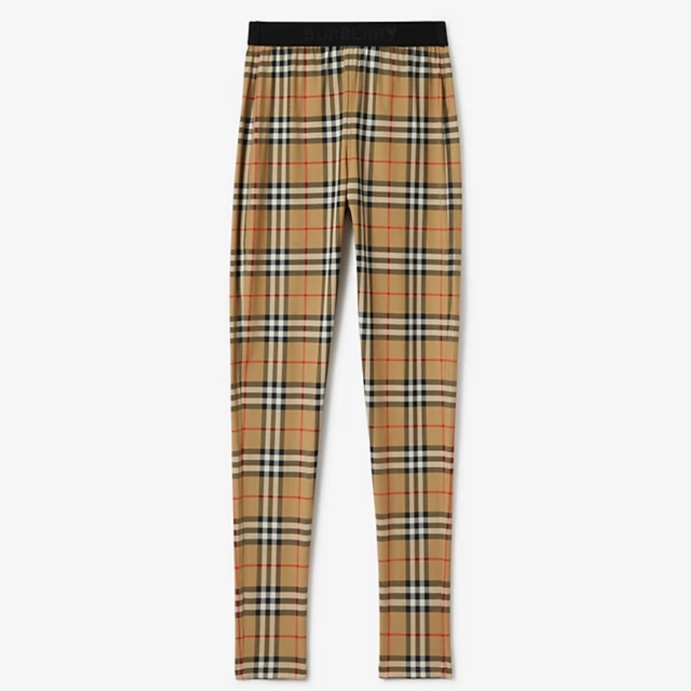 Burberry Check Stretch Jersey Leggings